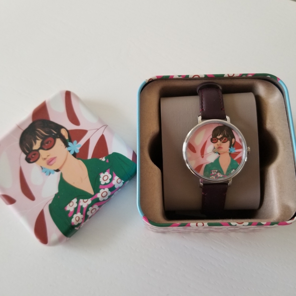 Fossil x Bijou Karman Limited Edition Watch New
